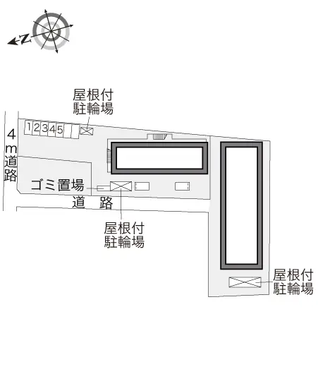 ★手数料０円★府中市多磨町２丁目　月極駐車場（LP）